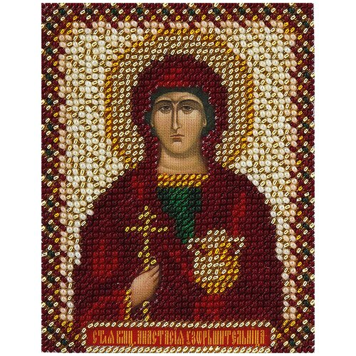фото Набор для вышивания panna cm-1216 ( цм-1216 ) икона святой великомученицы анастасии 1 шт.