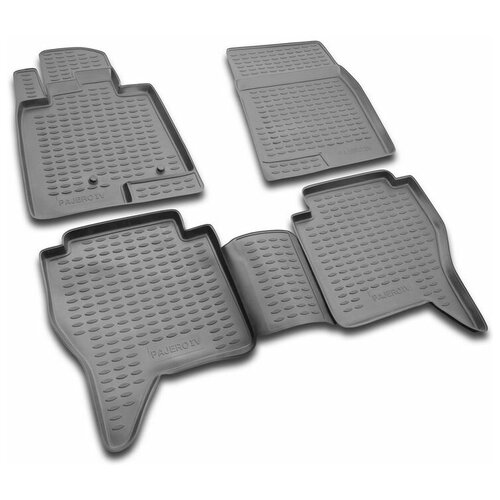 фото Коврики в салон mitsubishi pajero 4 2006-2021, 4 шт. (полиуретан) nlc.35.16.210 18021