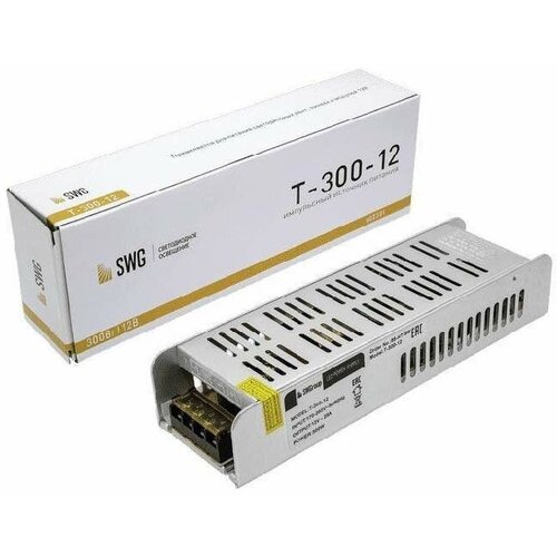 Блок питания SWG 12V 300W IP20 25A T-300-12 002381 5758₽