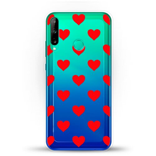 фото Силиконовый чехол сердца на huawei p40 lite e andy & paul
