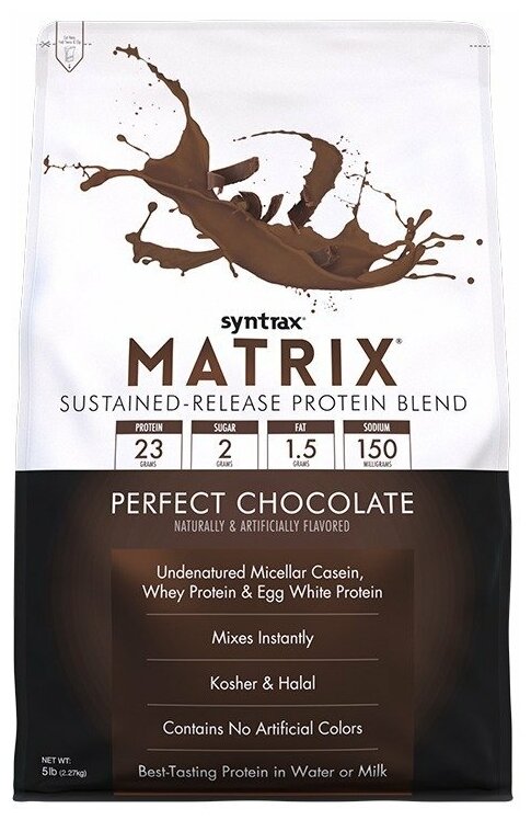 Комплексный протеин SYNTRAX Matrix 5 lbs 2270 г, Шоколад