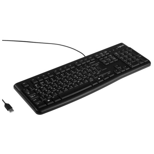 Клавиатура Logitech K120 for Business, проводная, мембранная, 105 клавиш, USB, черная