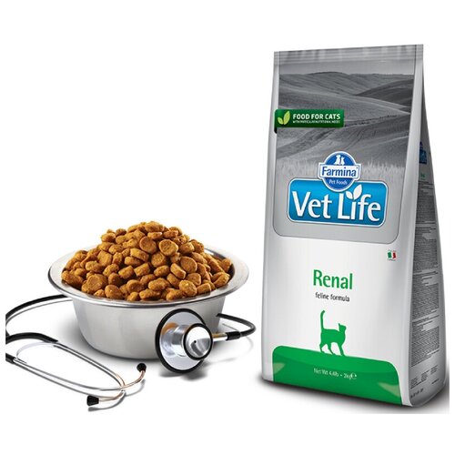 Сухой корм для кошек Farmina Vet Life, при заболеваниях почек 2 кг