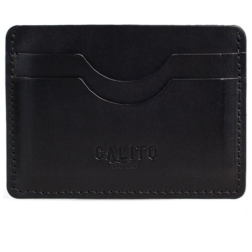 Картхолдер Calito, фактура гладкая, черный
