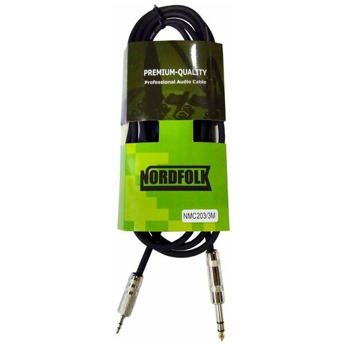 Кабель аудио 1xMini Jack - 1xJack NORDFOLK NMC203/1M 1.0m