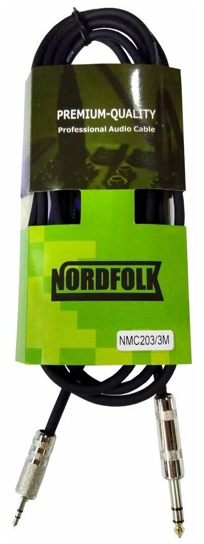 Кабель аудио 1xMini Jack - 1xJack NORDFOLK NMC203/1M 1.0m