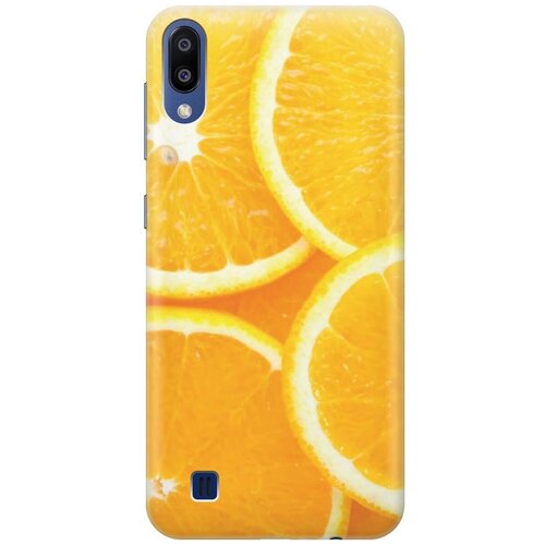 фото Gosso ультратонкий силиконовый чехол-накладка для samsung galaxy m10 с принтом "апельсины"