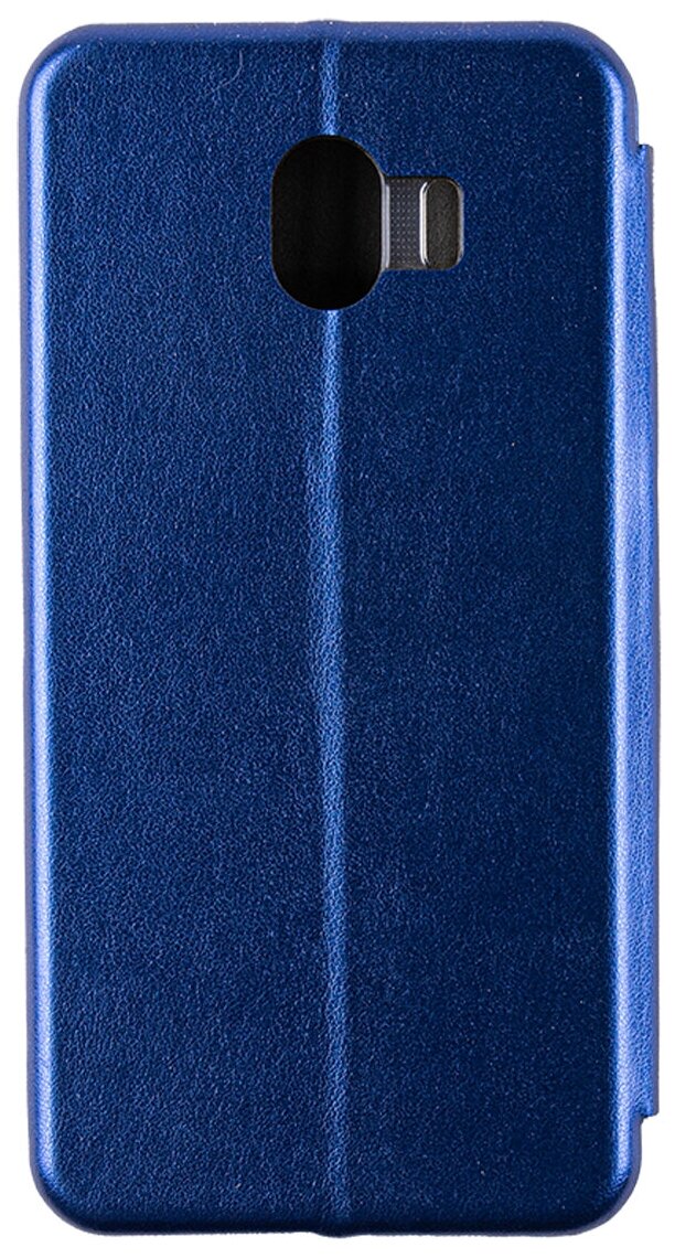 Чехол-книжка "Jack" для Samsung Galaxy J4 2018. Экокожа. Синий.