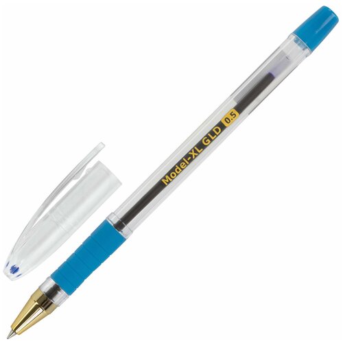 Ручка шариковая Brauberg Model-XL GLD (0.25мм, синий цвет чернил) 1шт. (143245)