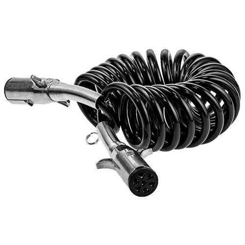 Кабель электрический спиральный перекидной тягач-прицеп JC-011 N-type ISO 1185 7pin 115mm61mm 55m с пружиной 1996₽