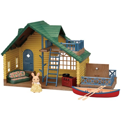 коттедж с зеленой крышей sylvanian families подарочный набор Игровой набор Sylvanian Families Коттедж с зеленой крышей 5610