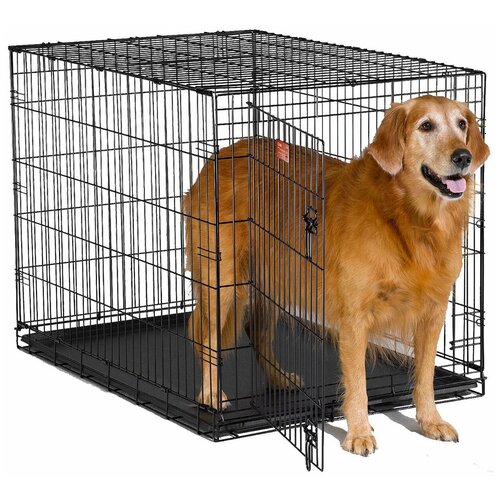 Midwest iCrate Клетка для собак с одной дверью, черная 61x46x48