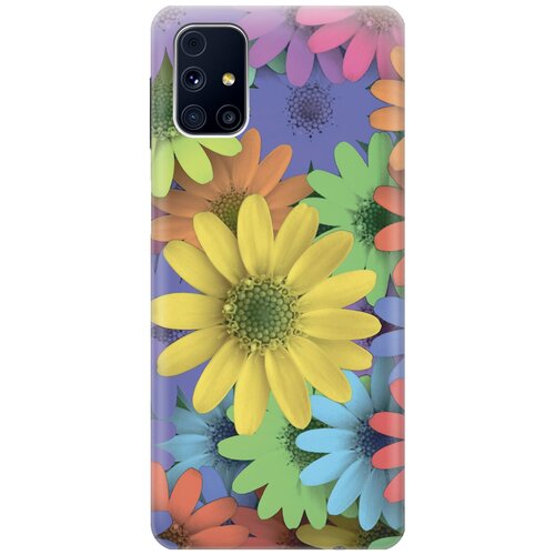 фото Силиконовый чехол на samsung galaxy m31s / самсунг м31 эс с принтом "букет из разнозветных ромашек" gosso