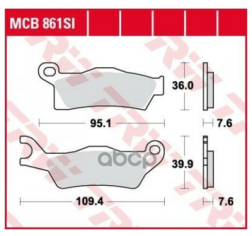 Колодки Дисковые Mcb861si TRW арт. MCB861SI