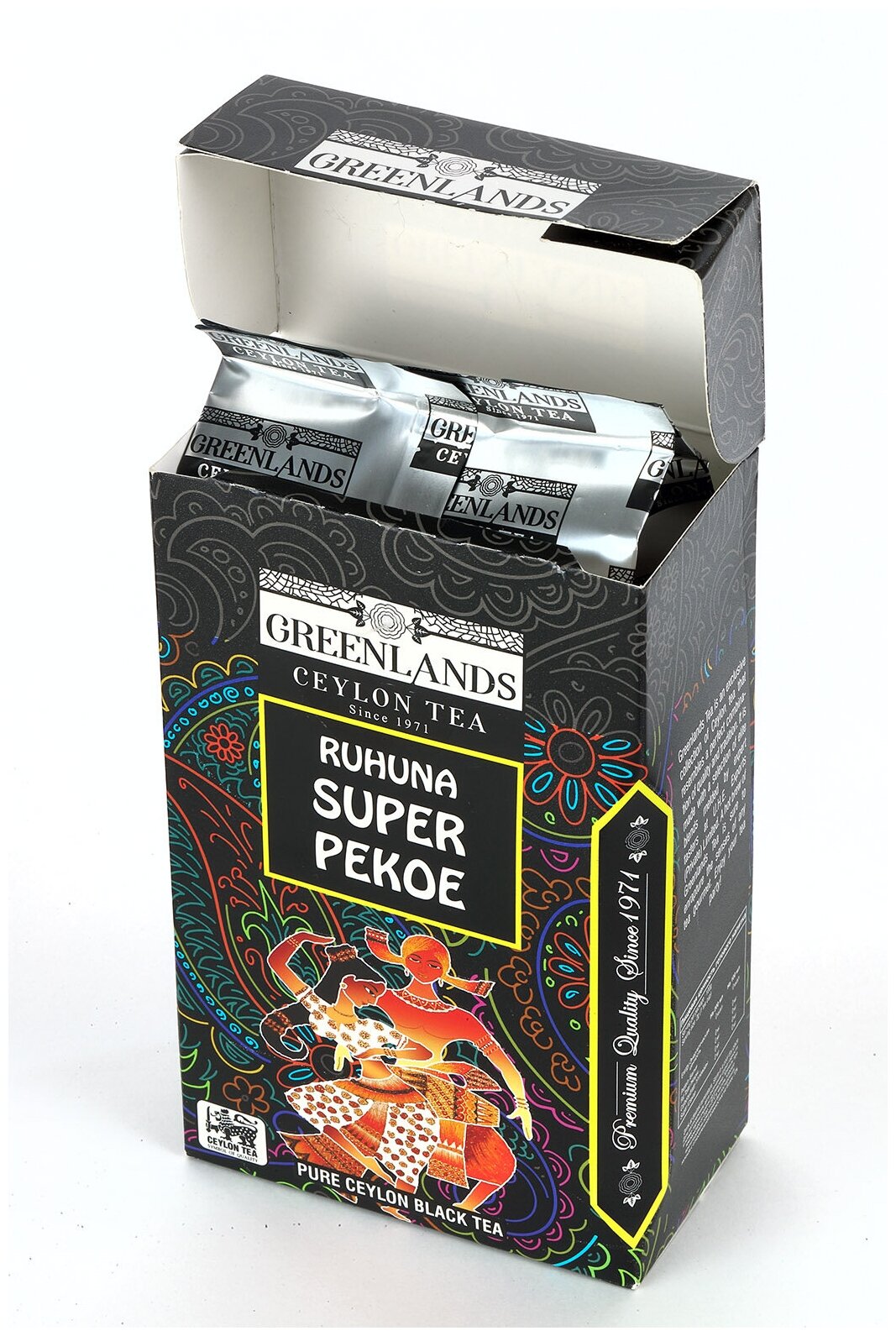 Чай черный листовой Greenlands Премиум Ruhuna Super Pekoe, крупнолистовой байховый, 100 г - фотография № 3