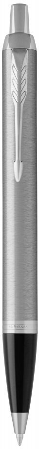 Ручка шариковая Parker IM Stainless Steel CT, стержень: M, цвет чернил: blue, в подарочной упаковке. 2143631