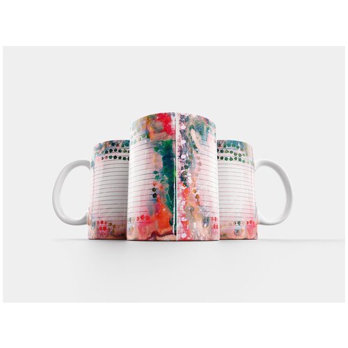 фото Кружка "гранж, акварель, бумага" 320 мл lotsprints