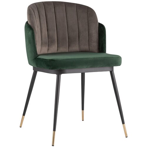 фото Стул stool group пенелопа, металл/текстиль, цвет: зеленый/коричневый