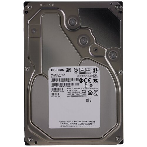 Жесткий диск Toshiba 8 ТБ MG06ACA800E жесткий диск toshiba 8 tb hdwg180uzsva