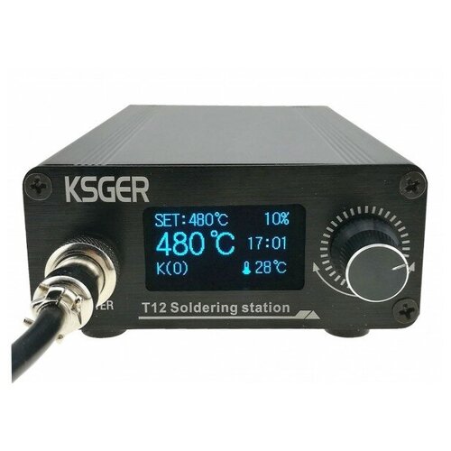 Паяльная станция KSGER T12 STM32 V201 2 насадки 495000₽