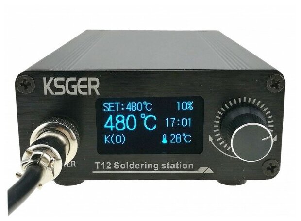 Паяльная станция KSGER T12 STM32 V2.01 (2 насадки)