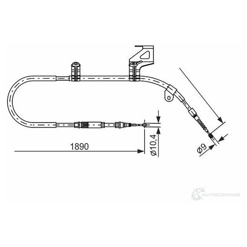 Трос Ручного Тормоза R Bosch арт. 1987477804