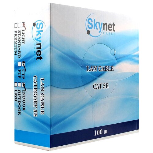 кабель skynet csl utp 4 cu 100 100 м 1 шт серый SkyNet CSL-UTP-4-CU-OUT/100