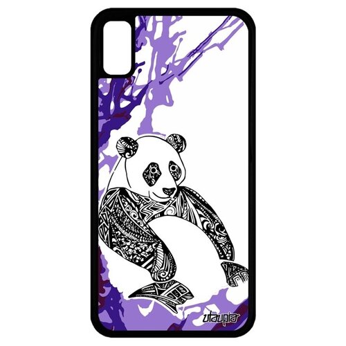 фото Красивый чехол на телефон // iphone xr // "панда" медведь тибет, utaupia, фиолетовый
