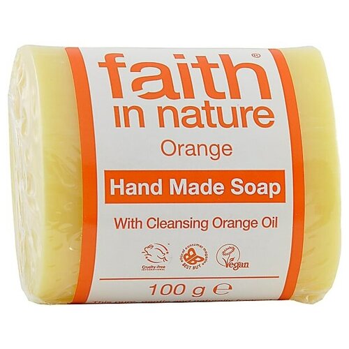 Туалетное мыло ручной работы увлажняющее с эфирным маслом Апельсина, 100 г