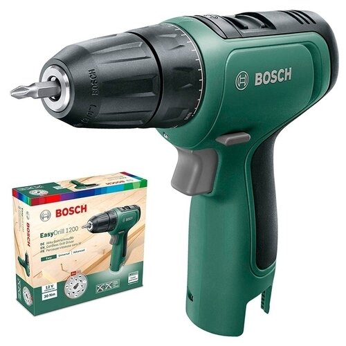 Аккумуляторная дрель-шуруповерт BOSCH EasyDrill 1200 06039D3000 без аккумулятора 928400₽