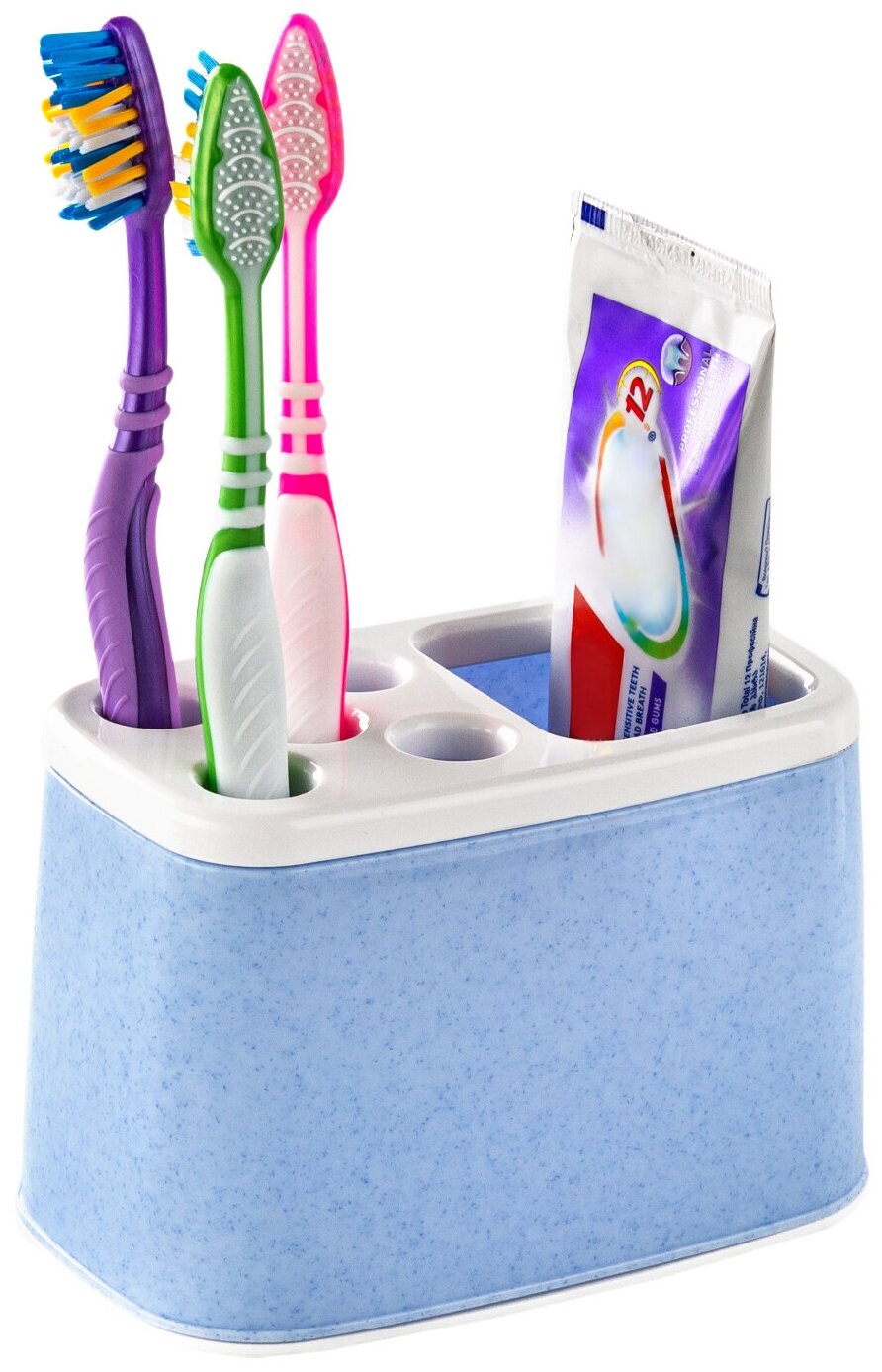 Органайзер - подставка для зубных щеток, 6 ячеек, 13,3*8,1*8,6 см - фотография № 2