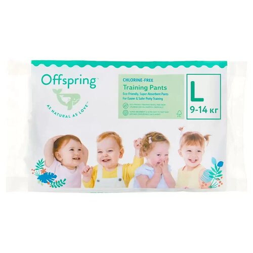 Offspring Трусики-подгузники размер L, расцветка 