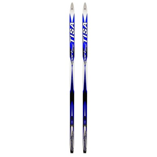 фото Прогулочные лыжи tisa sport step jr без креплений, 150 см, синий/белый
