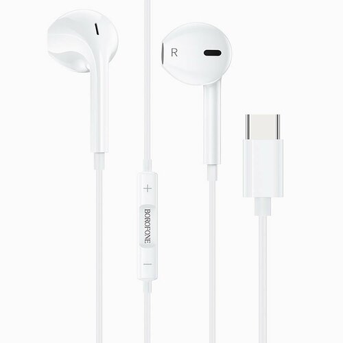 Гарнитура Type-C Borofone BM56 вкладыши Белая 49000₽