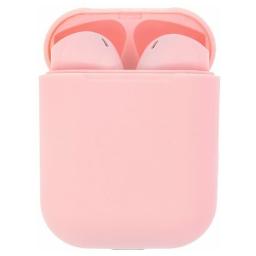 Наушники беспроводные TWS I12 с боксом для зарядки Bluetooth персиковый 62000₽