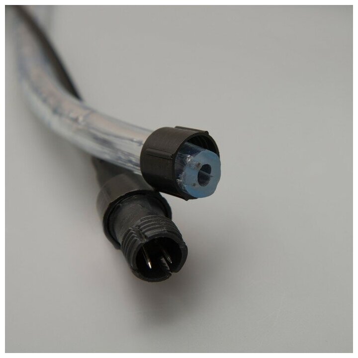 Luazon Lighting LED шнур 10 мм, круглый, 5 м, чейзинг, 2W-LED/м-24-220V, с контр. 8р, синий - фотография № 7