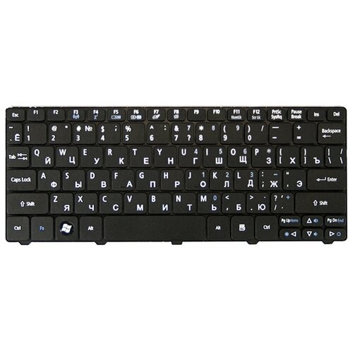 Клавиатура для ноутбука Acer Aspire One 521 532H AO532H D255 D260 D270 NAV50 PAV80 черная 704₽