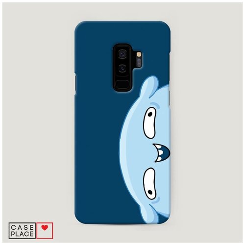 фото Чехол пластиковый samsung galaxy s9 plus подушка синий фон case place