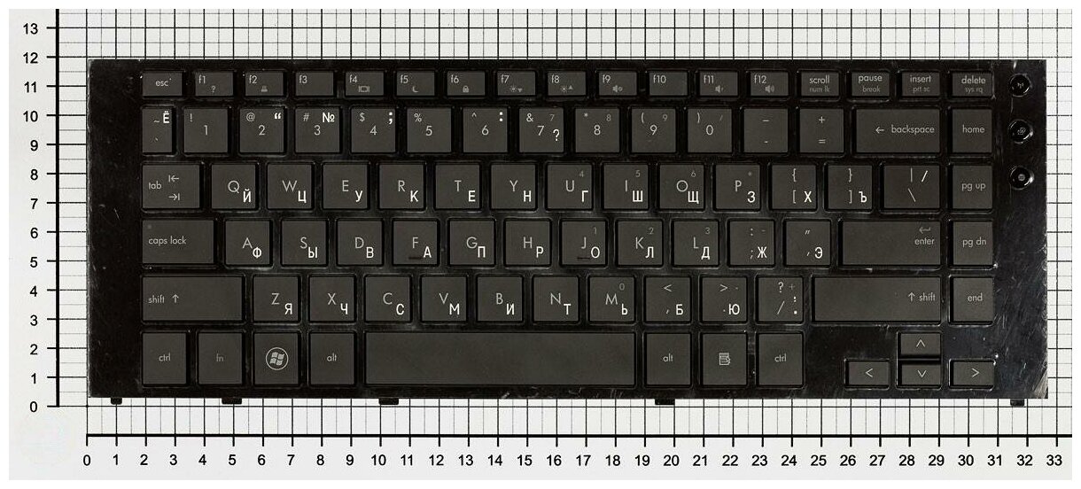 Клавиатура для ноутбука HP 0KN0-511GE0209 черная с рамкой