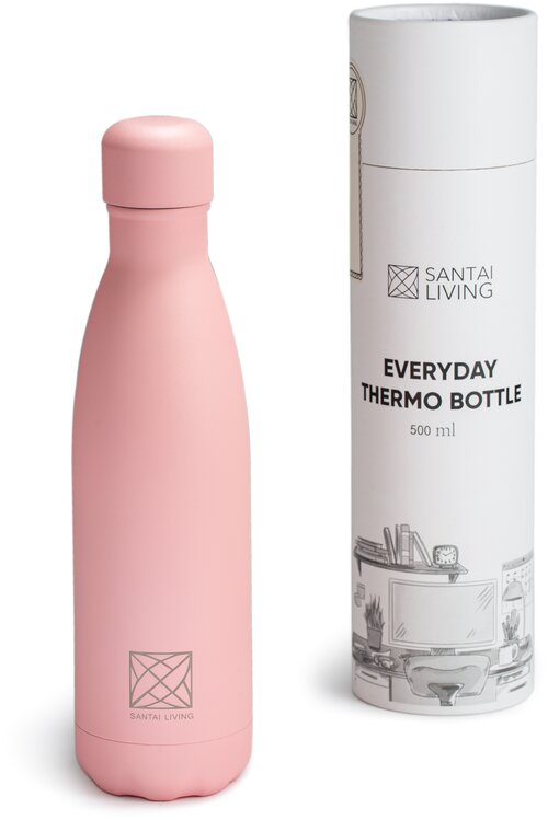Термобутылка SANTAI LIVING Everyday, 0.5 л, розовый