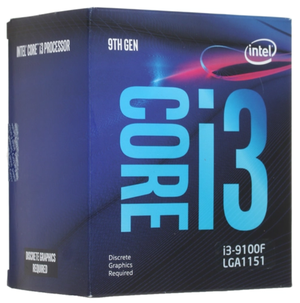 Процессор Intel Core i3-9100F LGA1151 v2,  4 x 3600 МГц, BOX