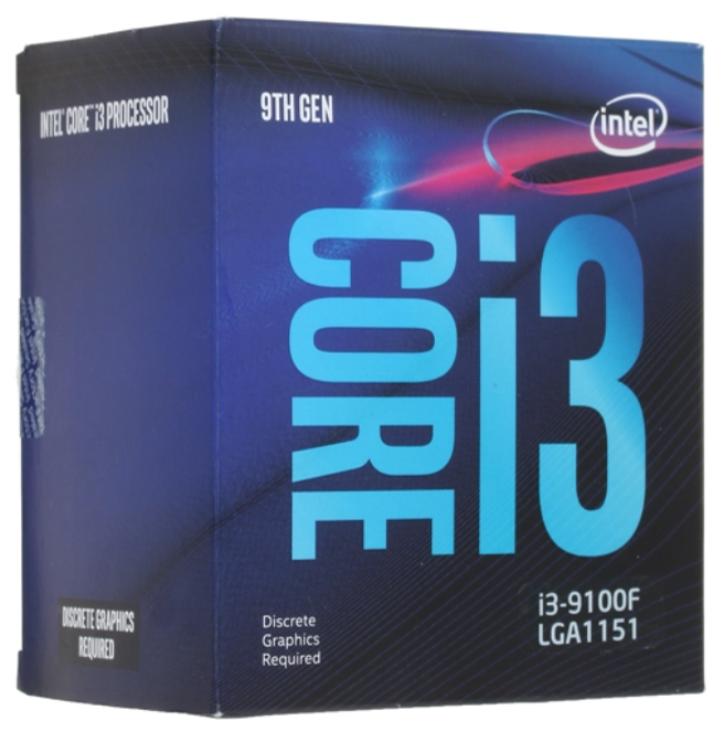 Intel Core i3 9100F 3600 LGA1151 v2 BOX TexnoMarket