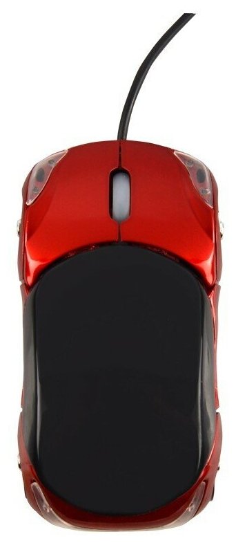 Мышка оптическая В форме автомобиля С подсветкой ФАР