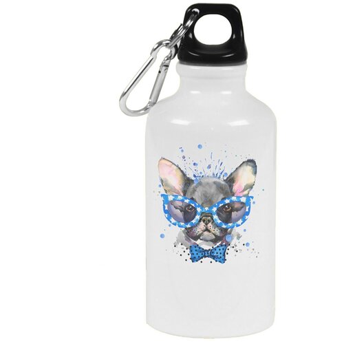 фото Бутылка с карабином coolpodarok животные собака в очках2