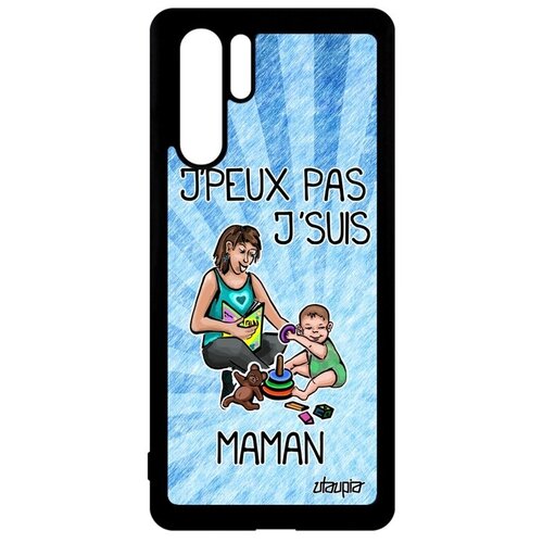 фото Новый чехол на смартфон // huawei p30 pro // "не могу - стала мамой!" картинка комикс, utaupia, голубой