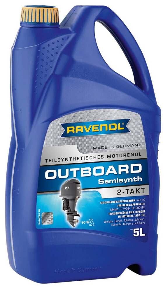 Моторное Масло Для 2т Лод.Моторов Ravenol Outboardoel 2t Teilsynth. ( 5л) New Ravenol арт. 4014835728356