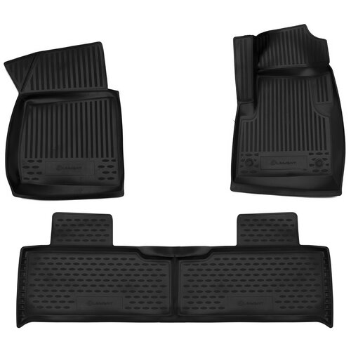 фото Коврики 3d в салон подходят для уаз patriot 3163, 2014->, 3шт. (полиуретан) element