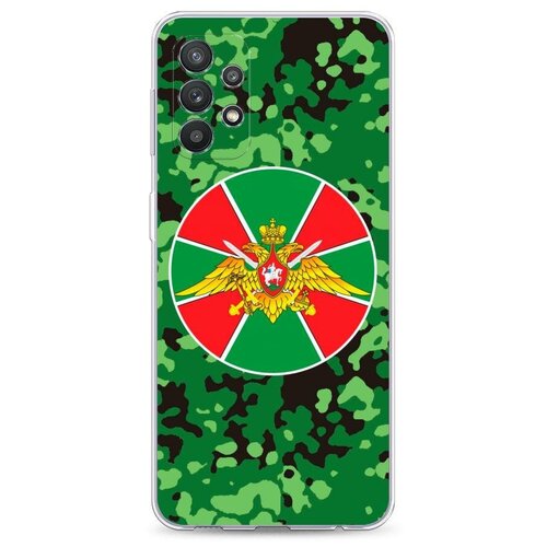 фото Силиконовый чехол "пограничные войска зеленый камуфляж" на samsung galaxy a32 / самсунг галакси а32 case place