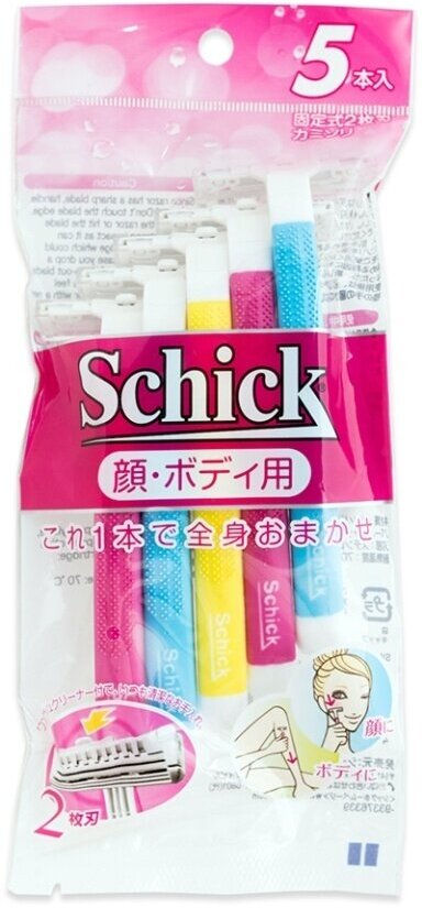 Станок для бритья Schick Japan одноразовый для женщин, 5 шт.