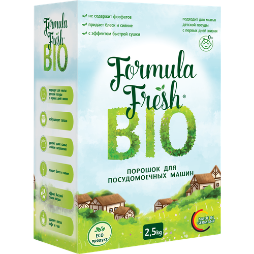 Порошок для посудомоечных машин Bio Formula Fresh 2,5 кг